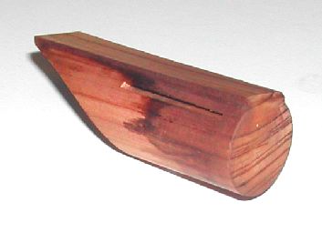Block with a slot.