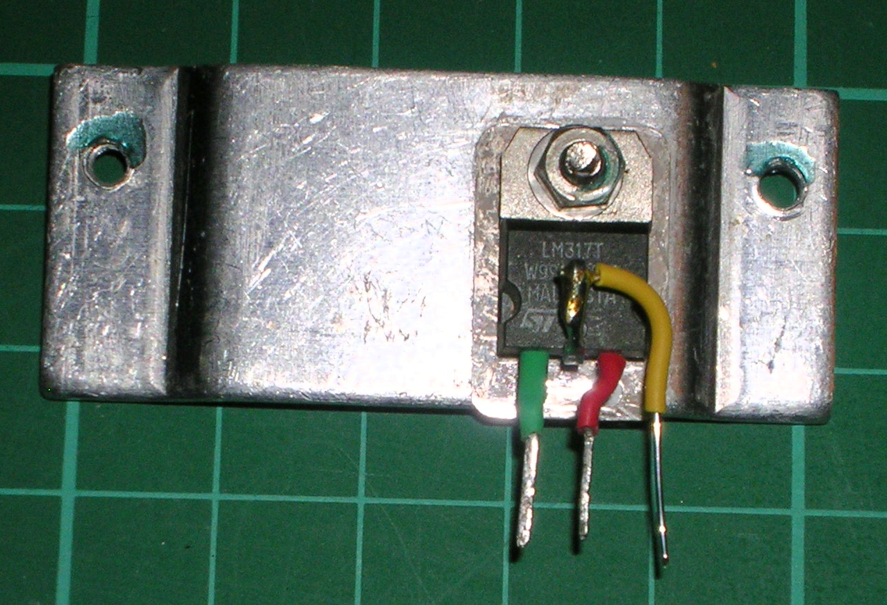 LM317T revised connection order.