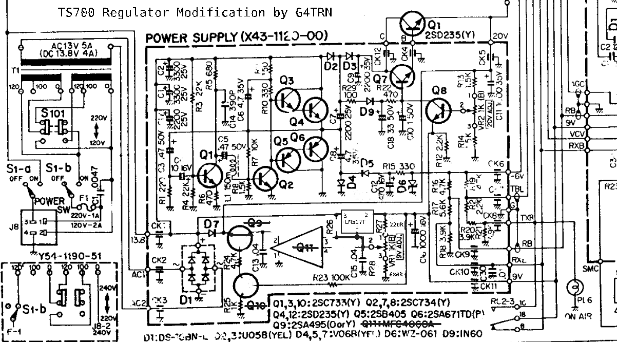 Modified TS700(G) PSU.